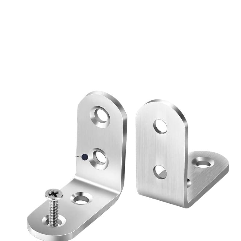 90° Stainless Steel Angle Brackets for Shelf, Table & Chair 10pcs