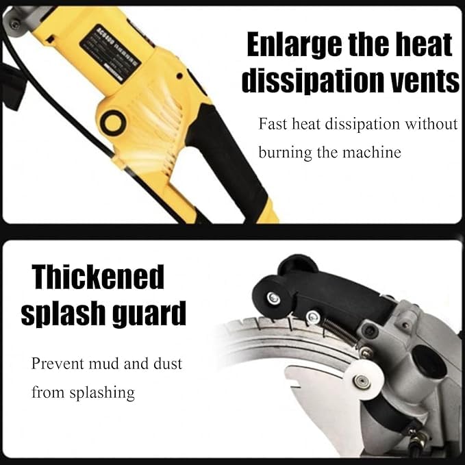 5000W Electric Wall Chaser Concrete Cutter Saw for Brick and Granite