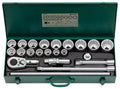 22 Piece 3/4" Drive Socket Set with Steel Case