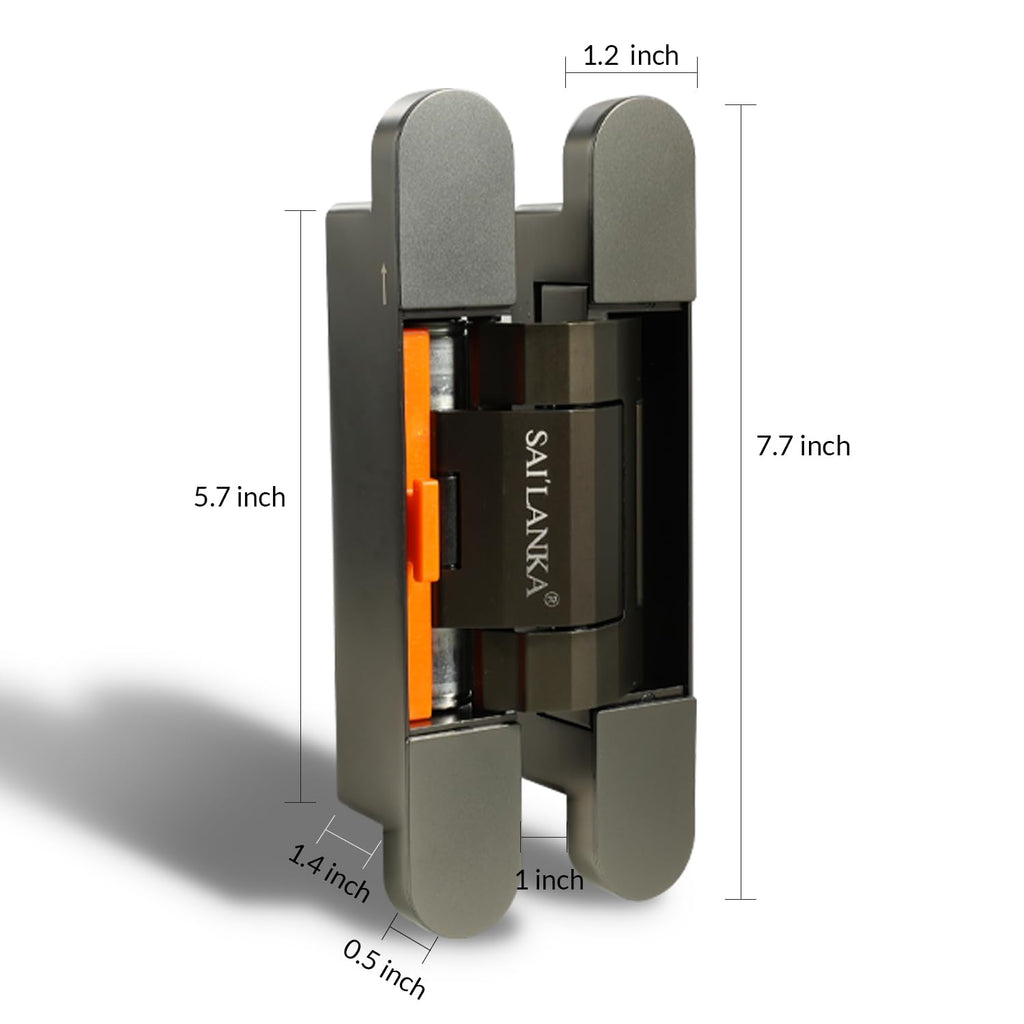 3D Adjustable Hydraulic Concealed Door Hinge Heavy Duty 180° Swing