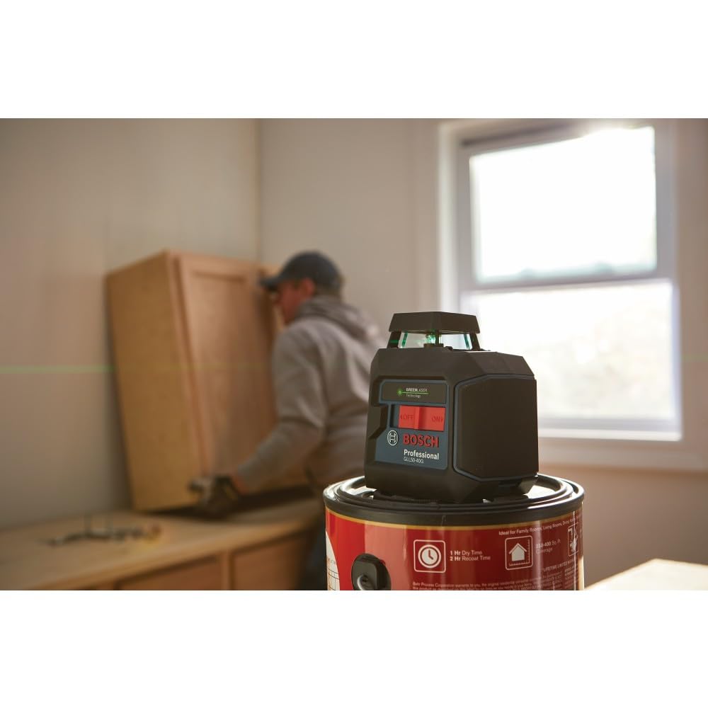 Green Beam Self-Leveling 360° Cross Line Laser Level