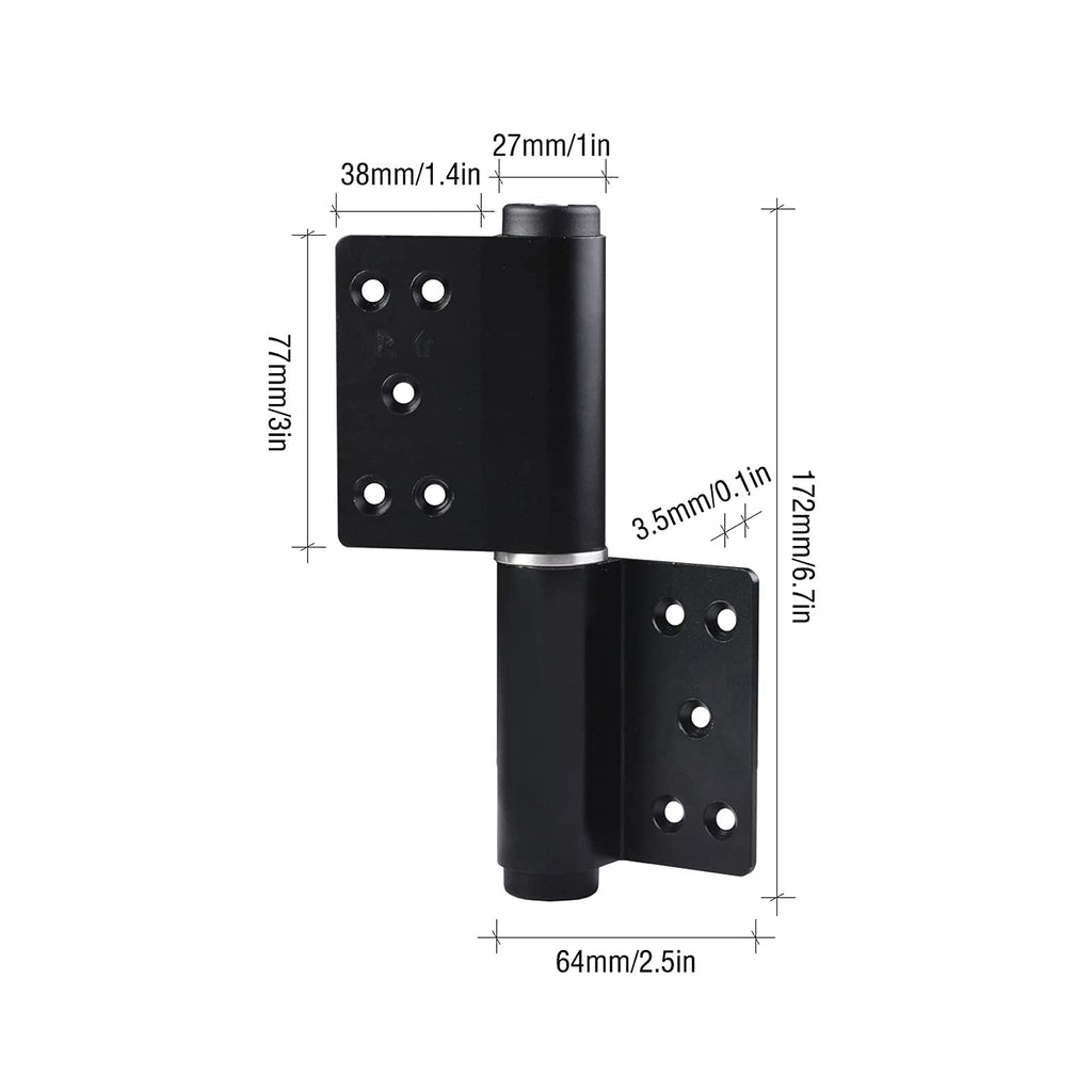 Aluminum Alloy Hydraulic Offset Hinge Soft Close Automatic Door Closer