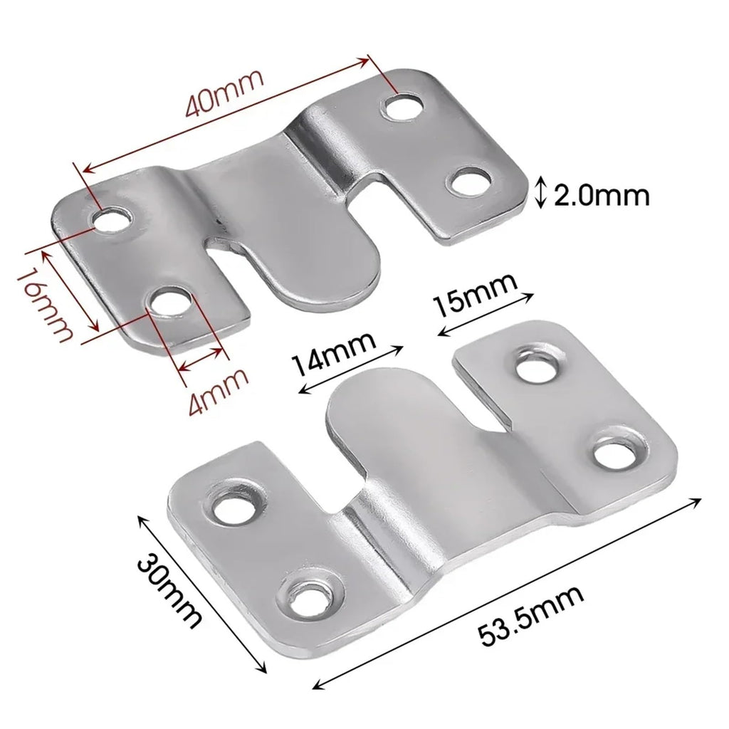 Stainless Steel Flush Mount Interlocking Bracket