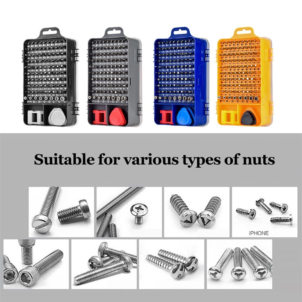 UMDIEOD Red Magnetic Screwdriver Set Precision Torx 115 In 1