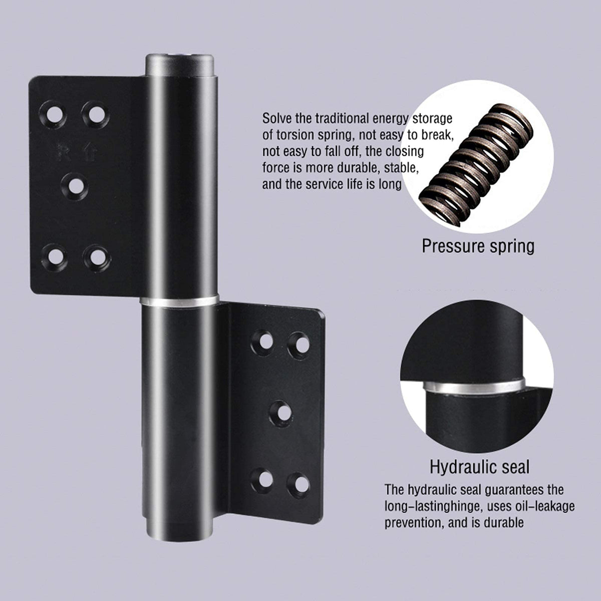 Aluminum Alloy Hydraulic Offset Hinge Soft Close Automatic Door Closer