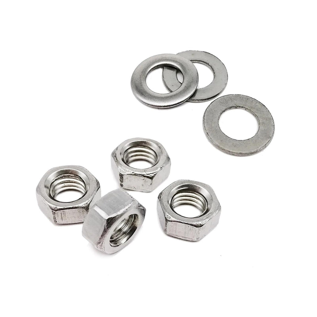 304 Stainless Steel M1.6-M4 Flat Head Screw Nut Washer Assortment Kit