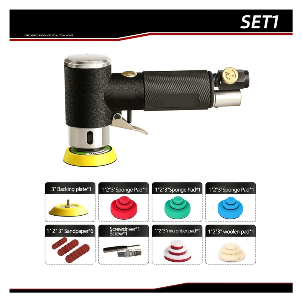 3mm Random Orbit Air Sander Pneumatic Polishing Tool for Car Polishing