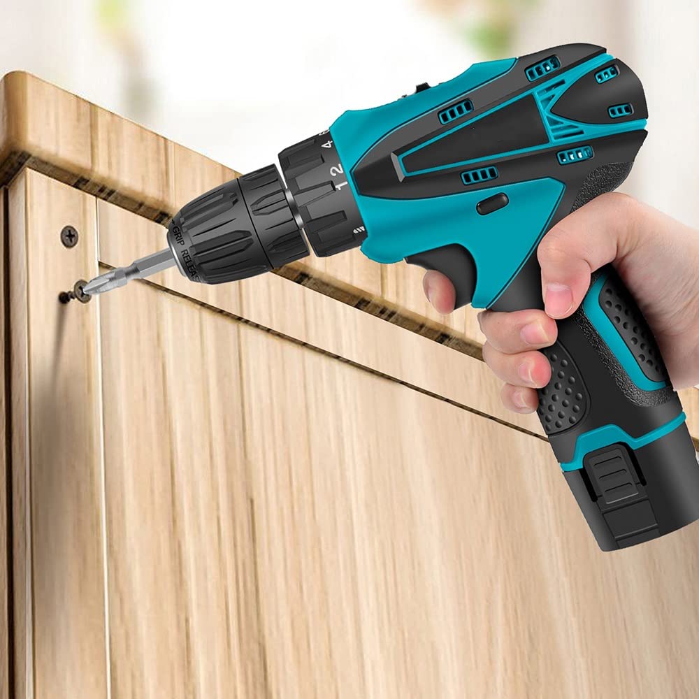 Cordless Electric Screwdriver Set 18+1 Torque Rechargeable Drill Tool