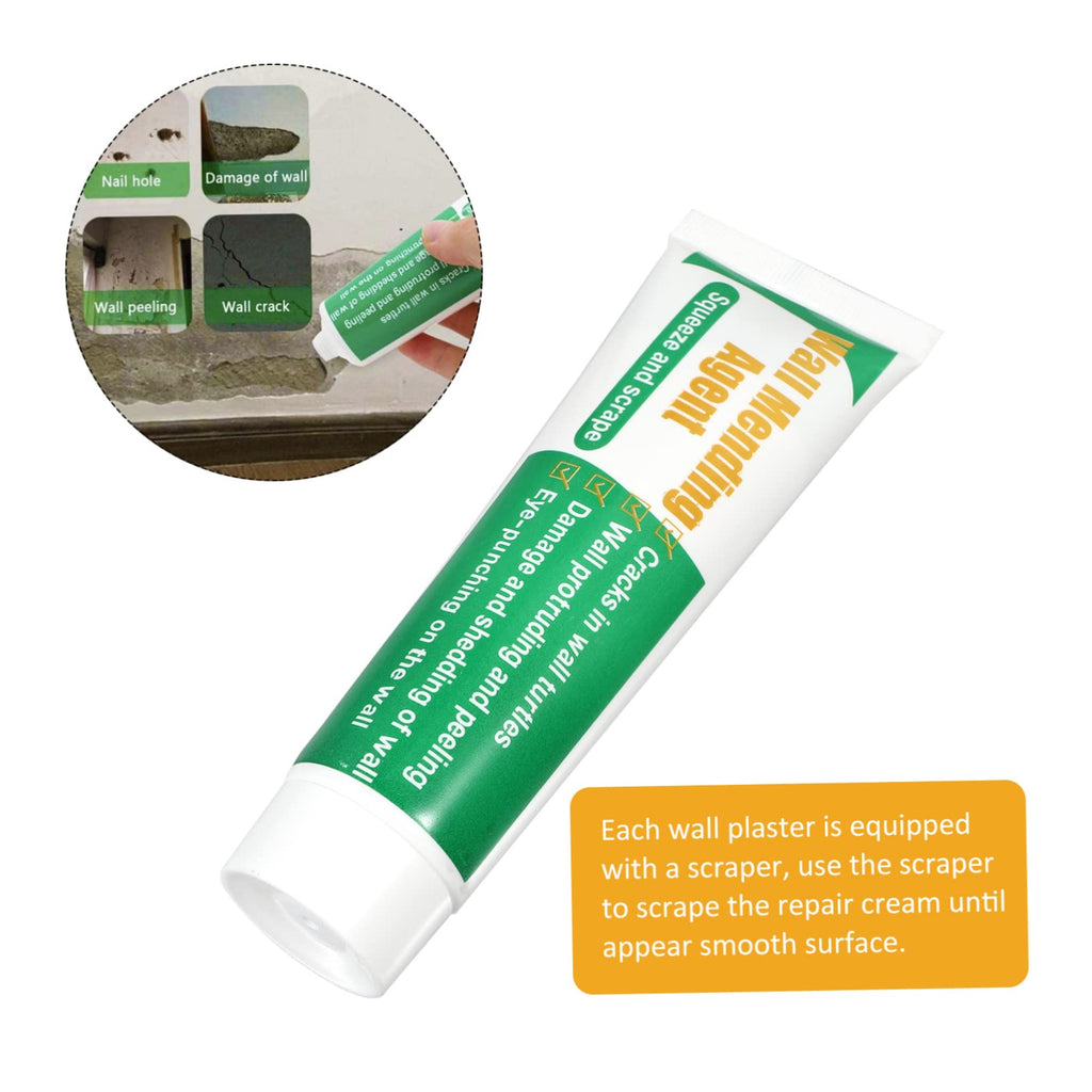 Wall Repair Paste Kit with Scraper, Fast Solution for Drill Holes