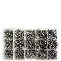 M3-M5 Stainless Steel Hex Socket Countersunk Screw Bolt Nut Kit 500pcs