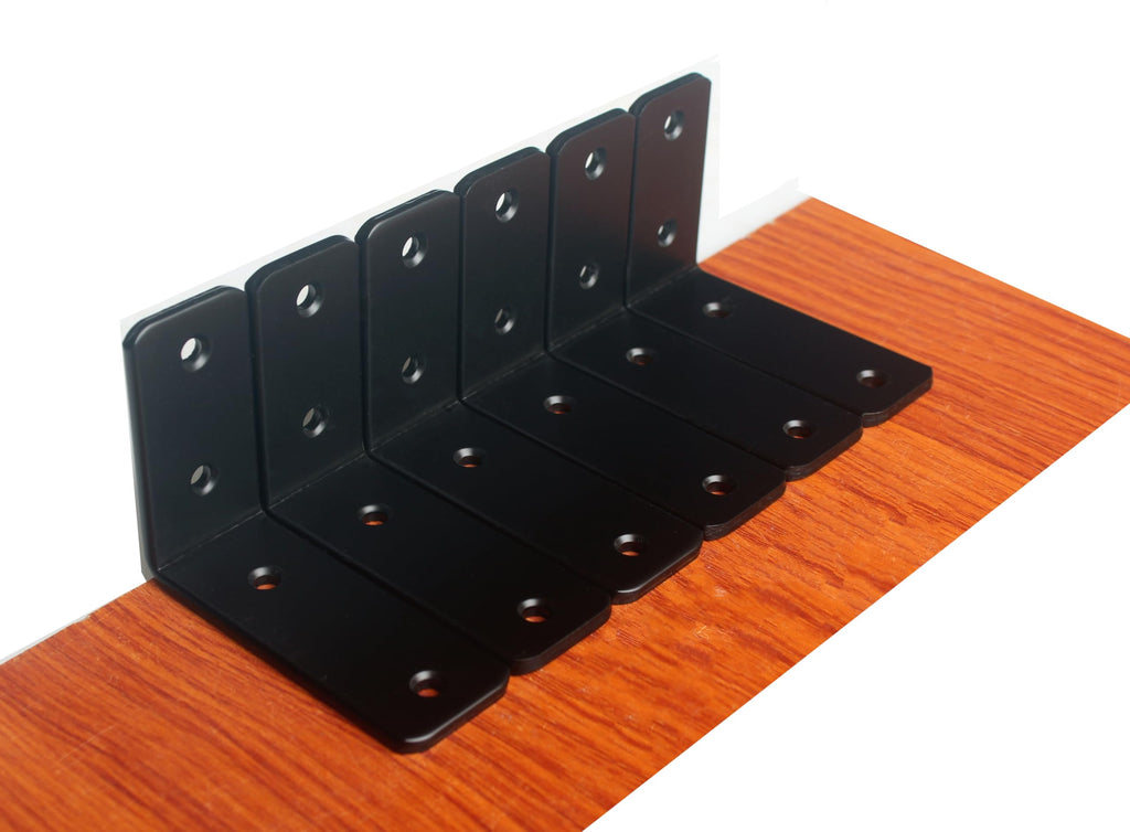 L Shape Metal Shelf Brackets with Screws for Floating Shelves