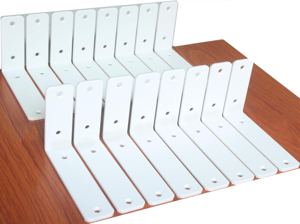 L Shape Metal Shelf Brackets with Screws for Floating Shelves