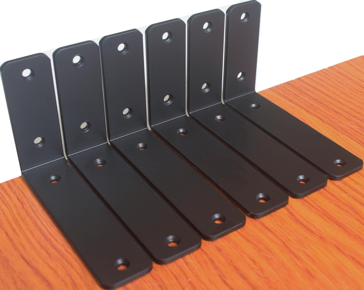 L Shape Metal Shelf Brackets with Screws for Floating Shelves