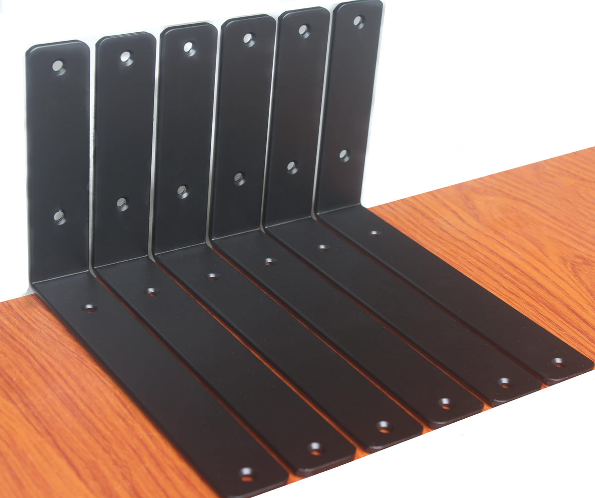 L Shape Metal Shelf Brackets with Screws for Floating Shelves