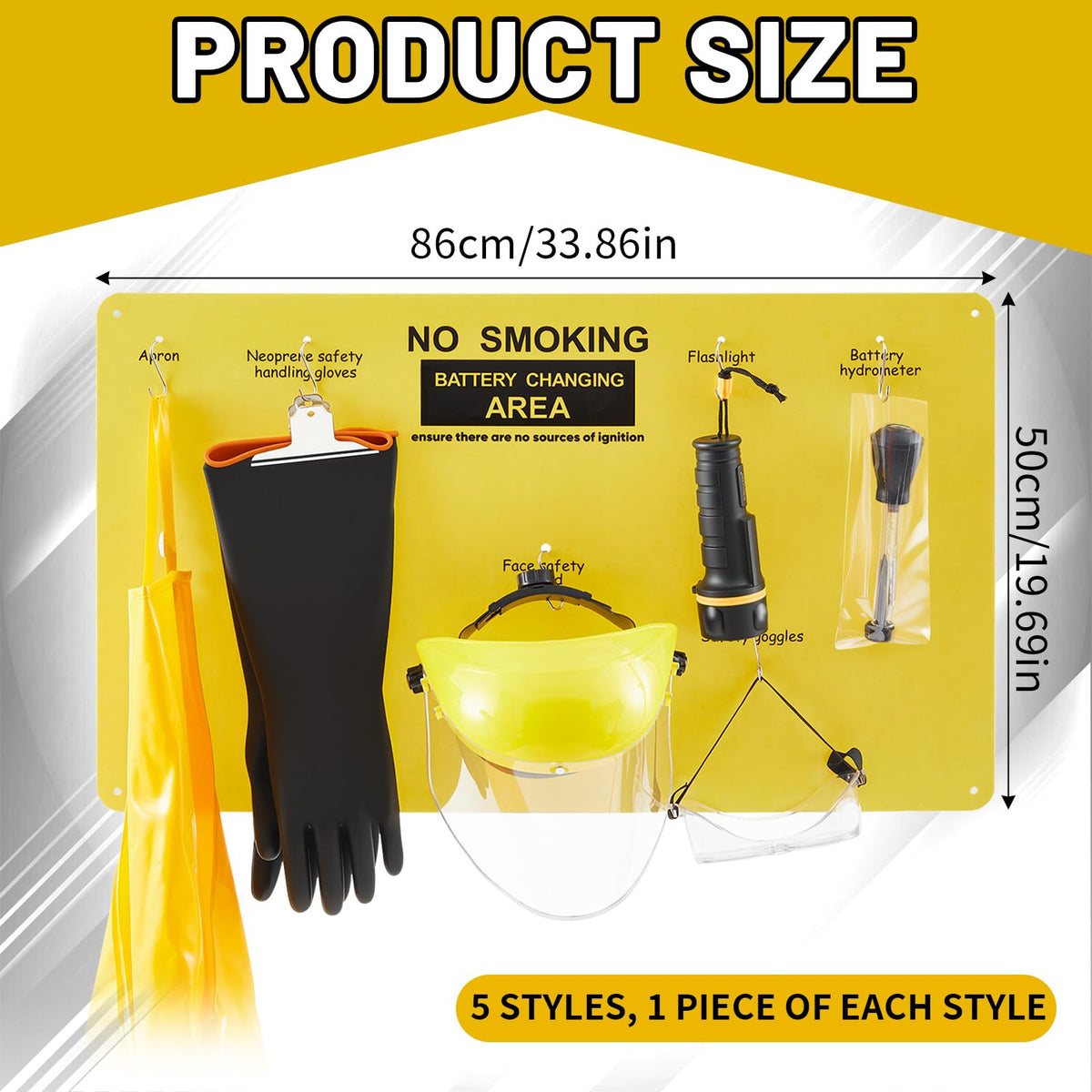 7 Pcs Complete Forklift Battery Protective Handling PPE Kit