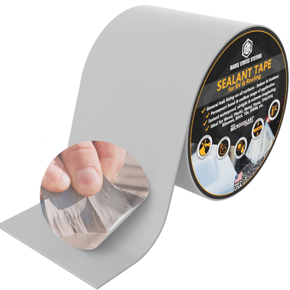 Waterproof Roofing Repair Tape with Micro Sealant UV & Weather Resistant