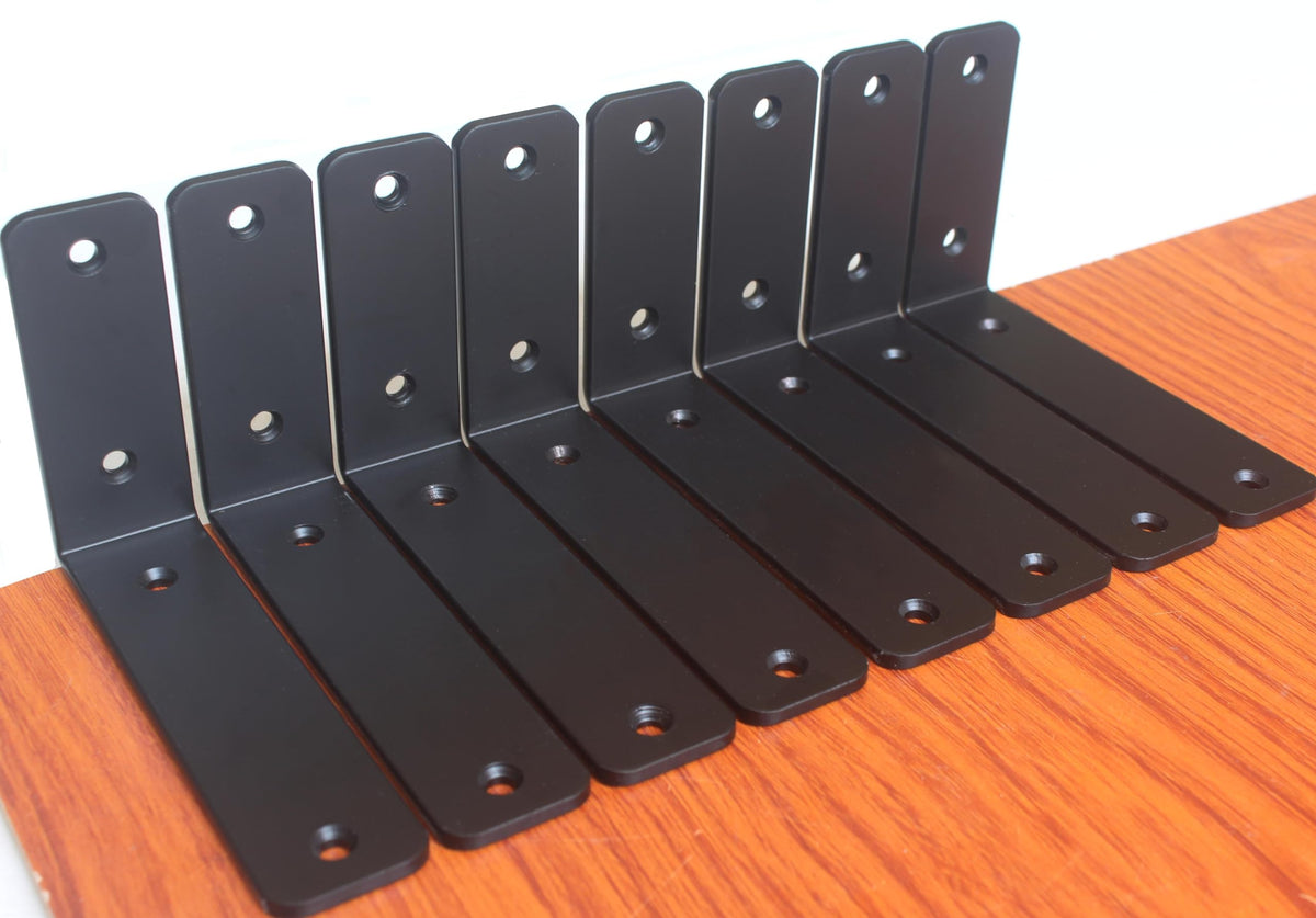 L Shape Metal Shelf Brackets with Screws for Floating Shelves