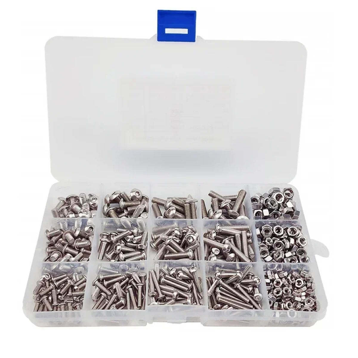 M3-M5 Stainless Steel Hex Socket Countersunk Screw Bolt Nut Kit 500pcs