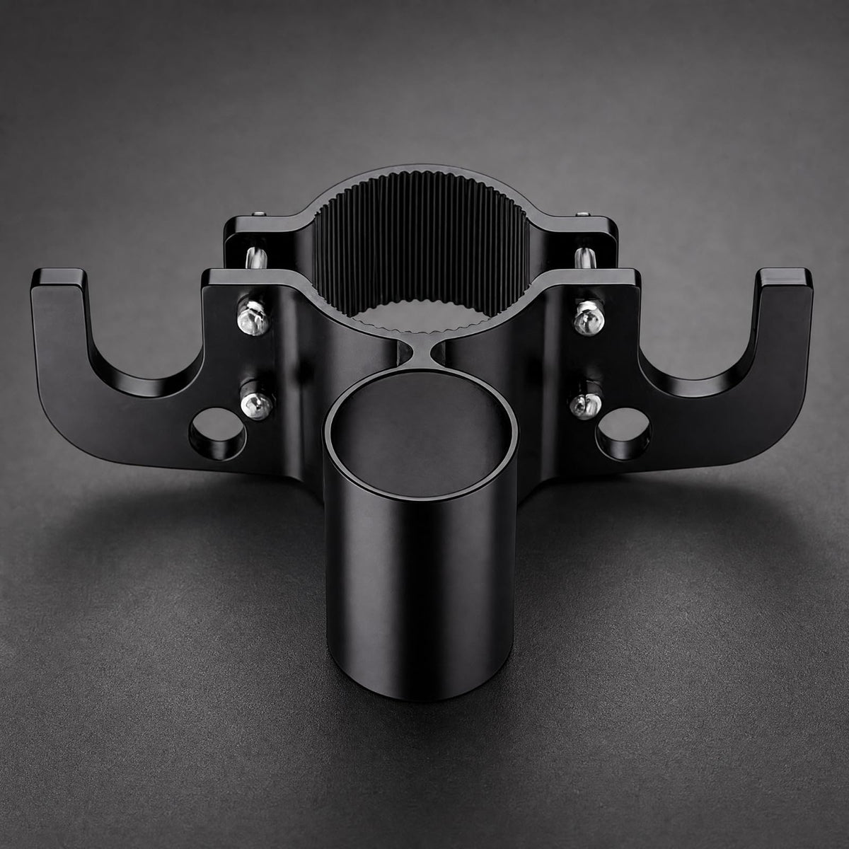 Aluminum Alloy Trailer Chain Holder with Ribbed Clamp Hook for Truck & RV
