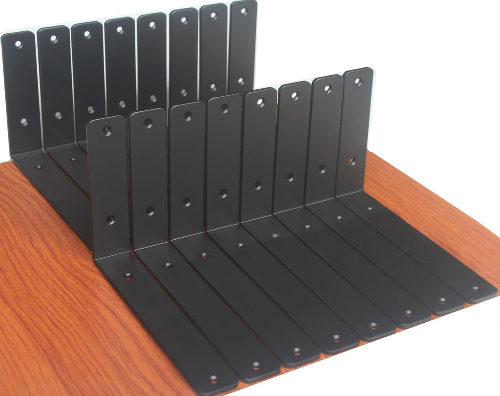 L Shape Metal Shelf Brackets with Screws for Floating Shelves