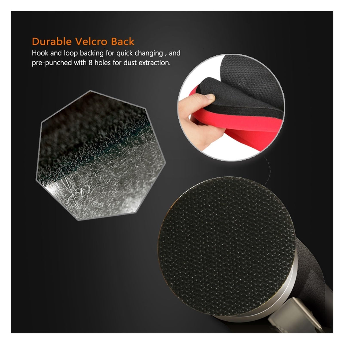 3mm Random Orbit Air Sander Pneumatic Polishing Tool for Car Polishing