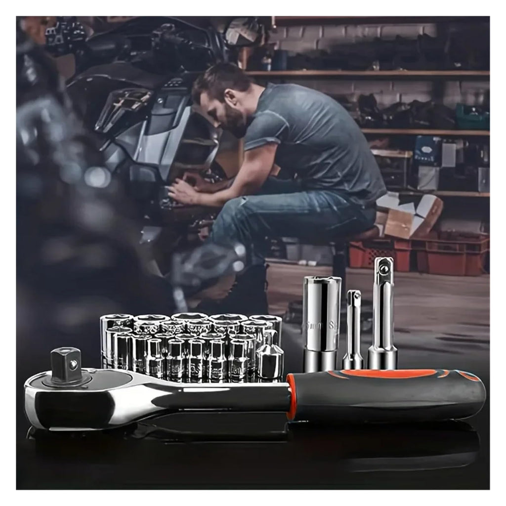 108 Piece Socket Combination Set Manual Tool Kit