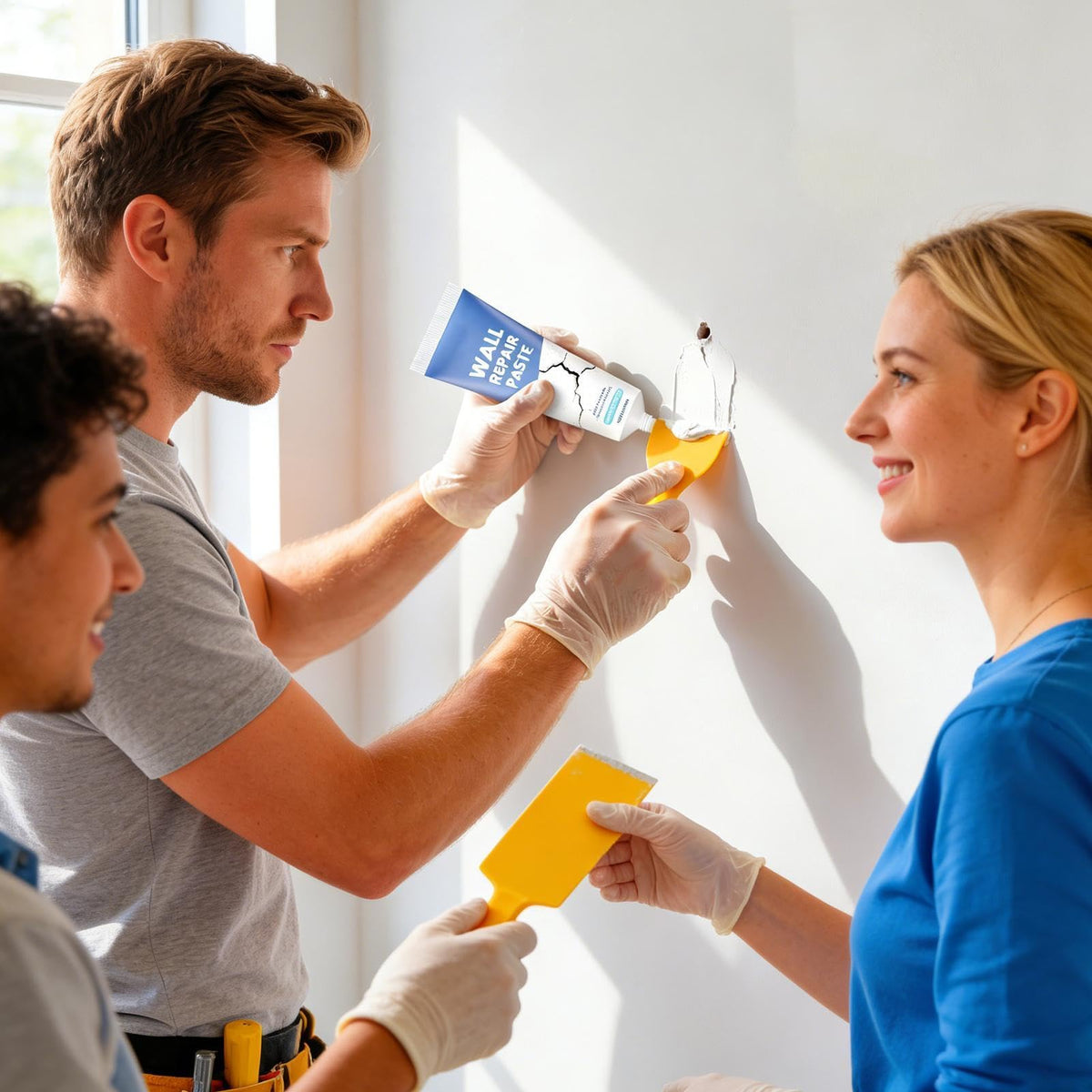 Waterproof Acrylic Wall Crack Filler Paste with Spreader for Concrete & Plaster