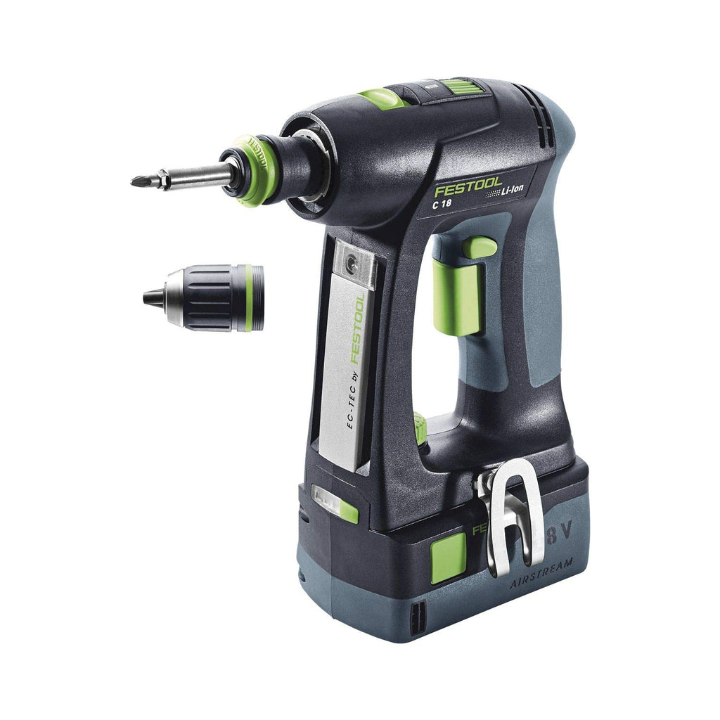 Cordless Drill Kit with Systainer Case 2x 5.2Ah Batteries and Charger