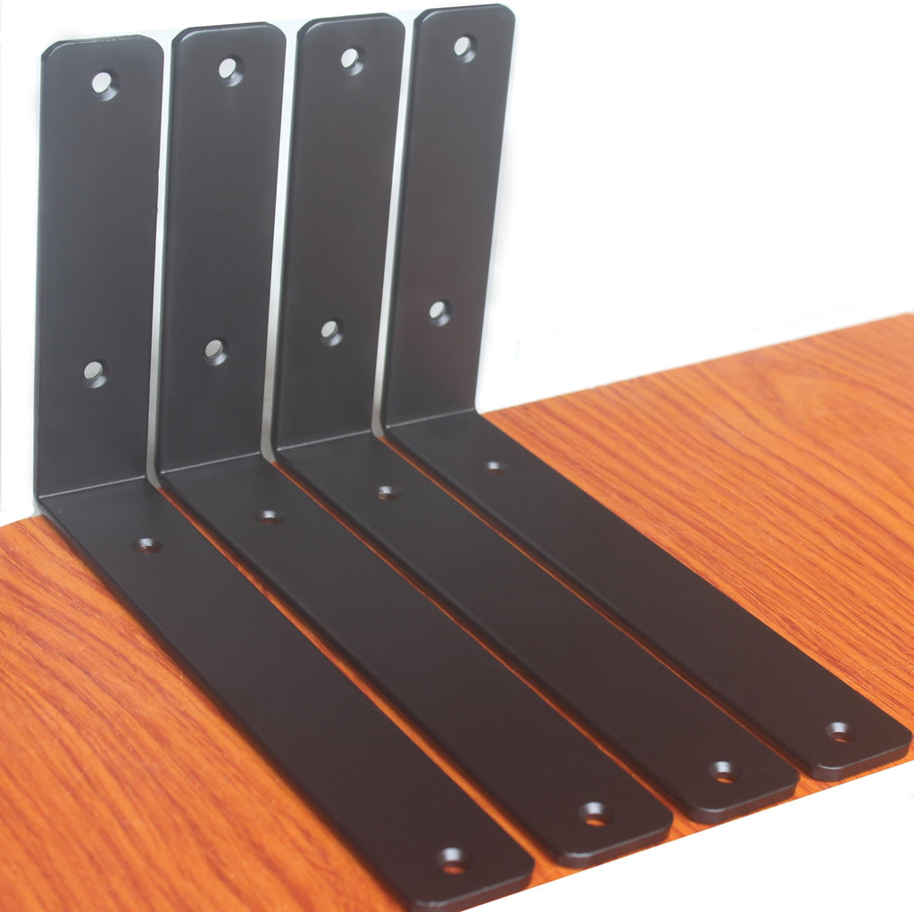 L Shape Metal Shelf Brackets with Screws for Floating Shelves