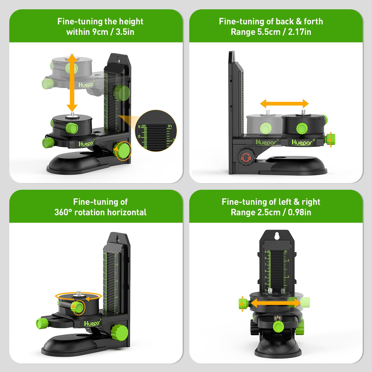 Huepar Laser Level 4x360 Self Leveling with Tall Tripod