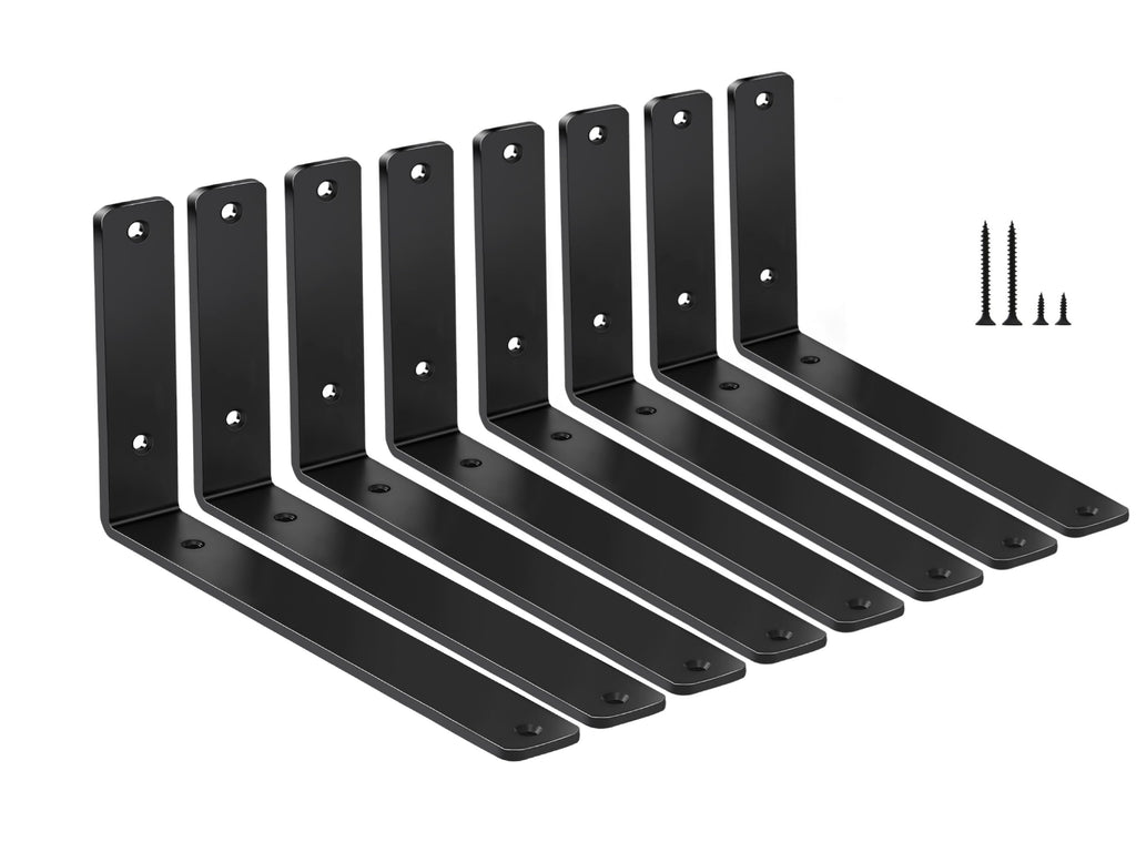 L Shape Metal Shelf Brackets with Screws for Floating Shelves