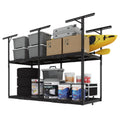 Adjustable Heavy Duty Overhead Garage Storage Rack for Ceiling Organization