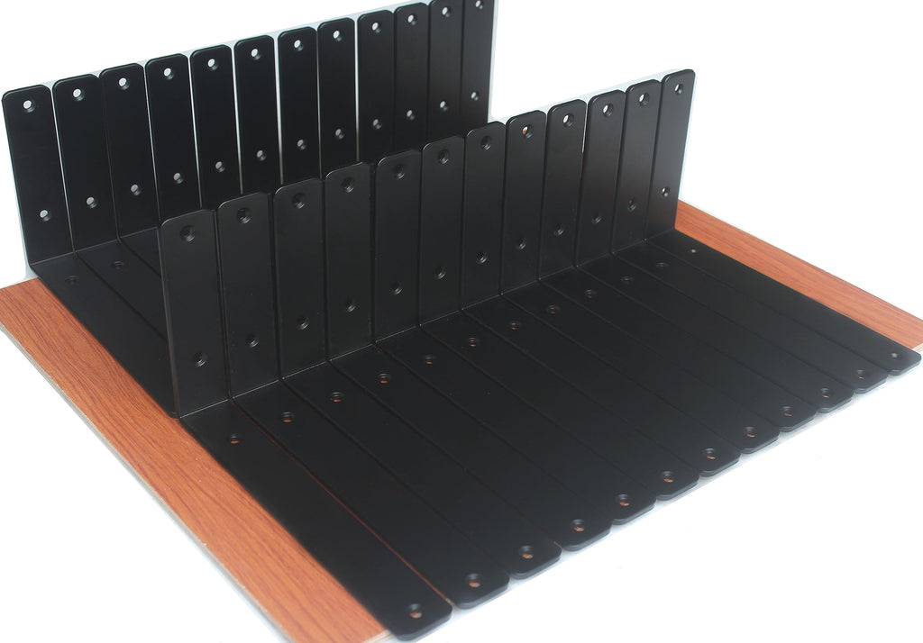 L Shape Metal Shelf Brackets with Screws for Floating Shelves
