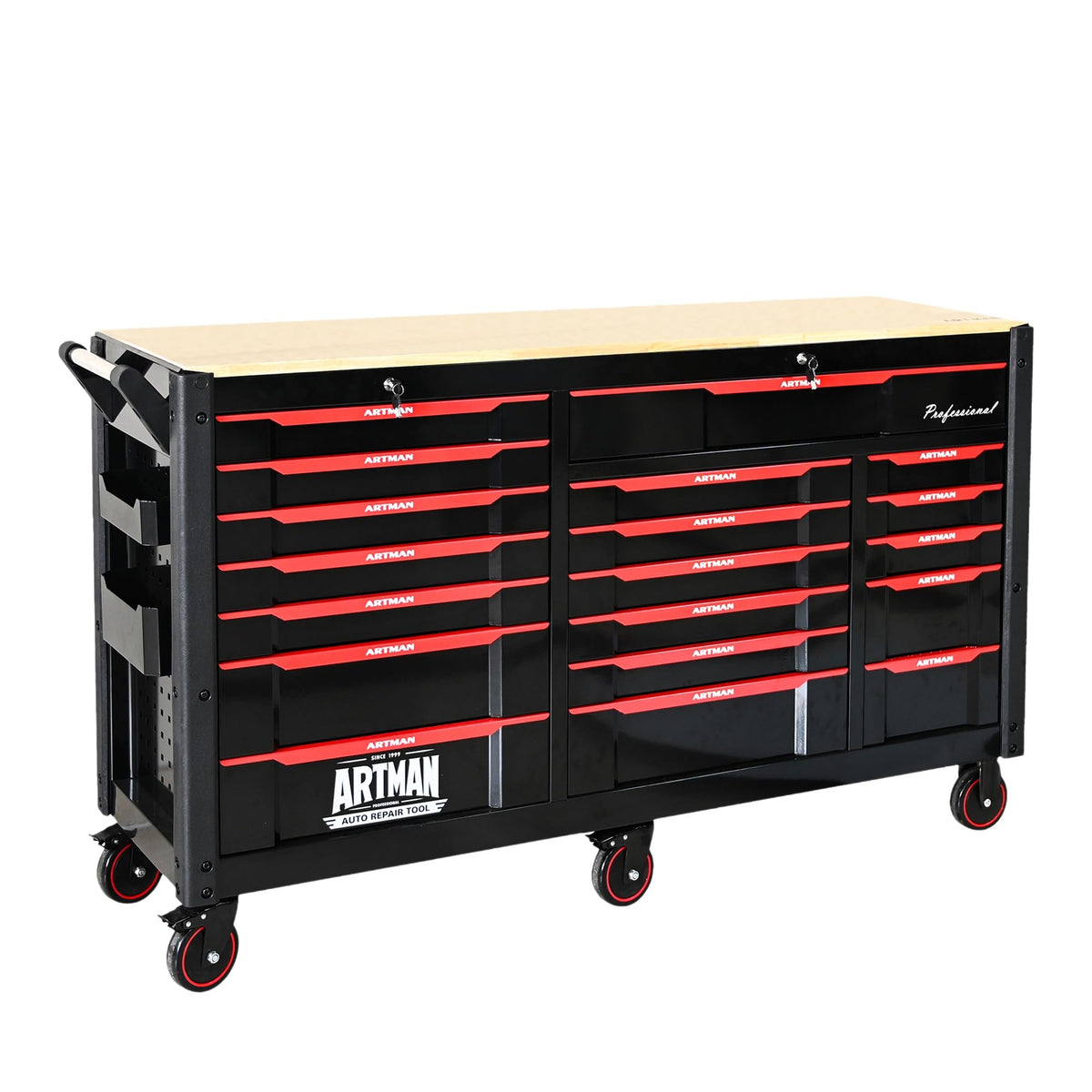 Wall-Mounted Tool Cabinet with Pegboard Rack & Storage