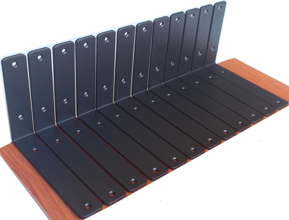 L Shape Metal Shelf Brackets with Screws for Floating Shelves