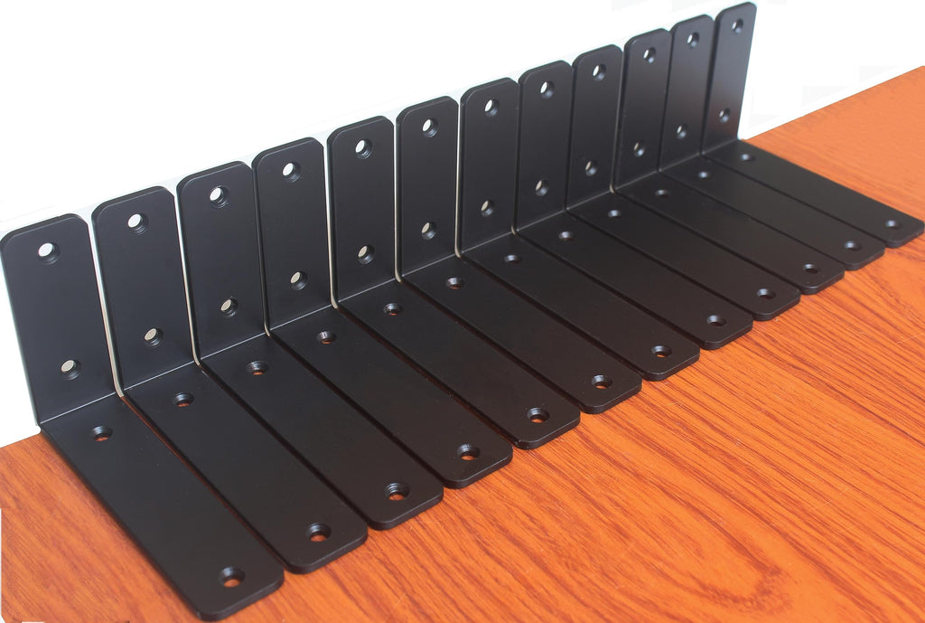 L Shape Metal Shelf Brackets with Screws for Floating Shelves