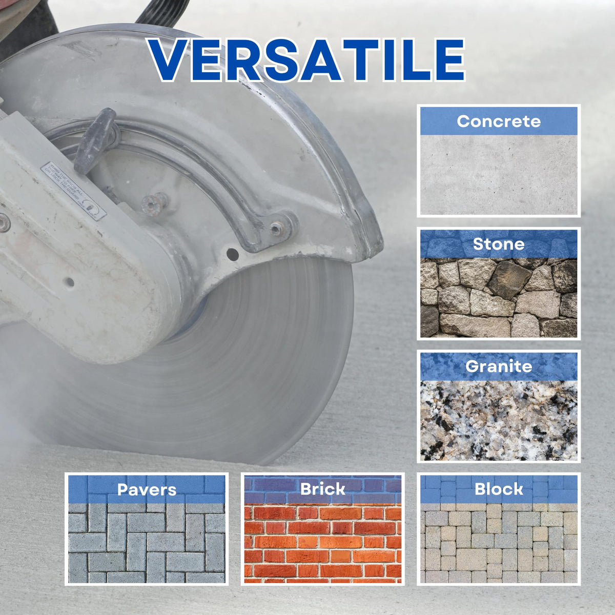 14" Diamond Concrete Cutting Blade for Concrete, Brick, Stone & Pavers