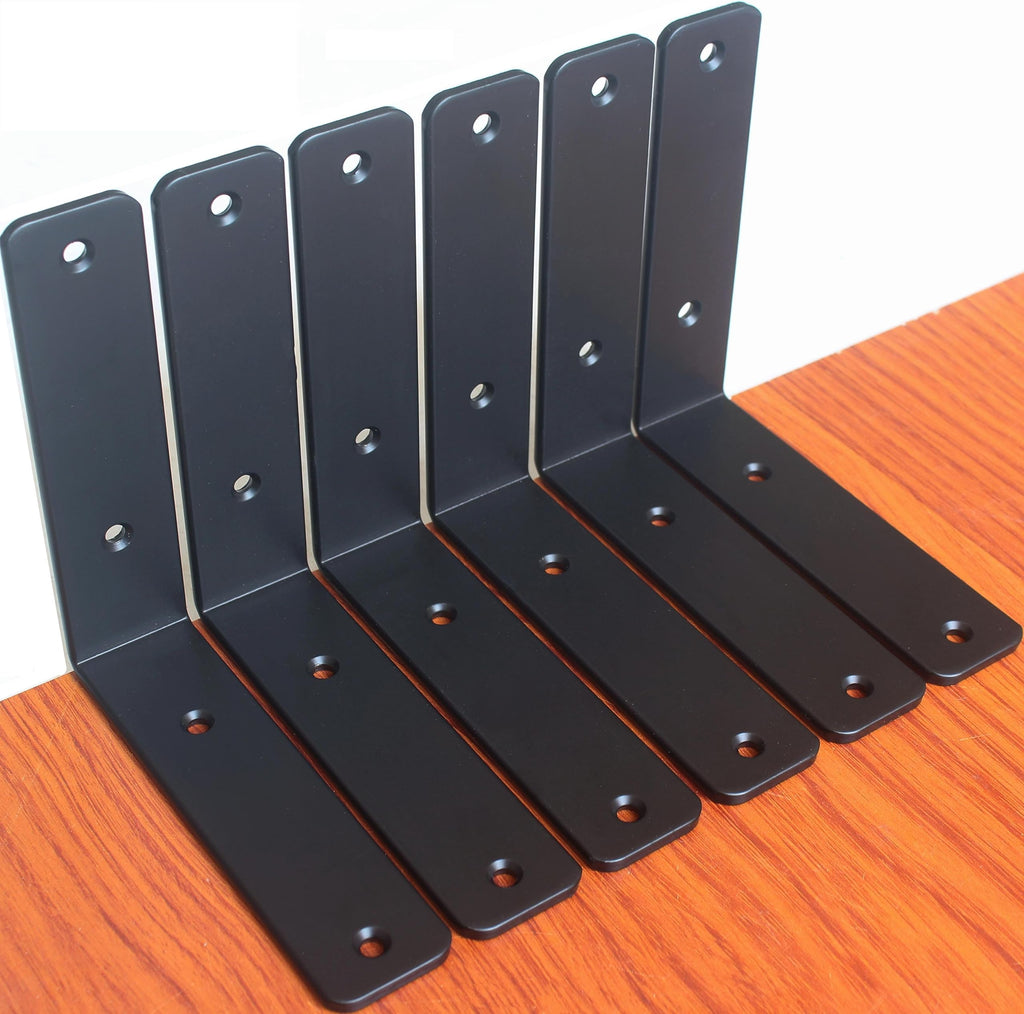 L Shape Metal Shelf Brackets with Screws for Floating Shelves