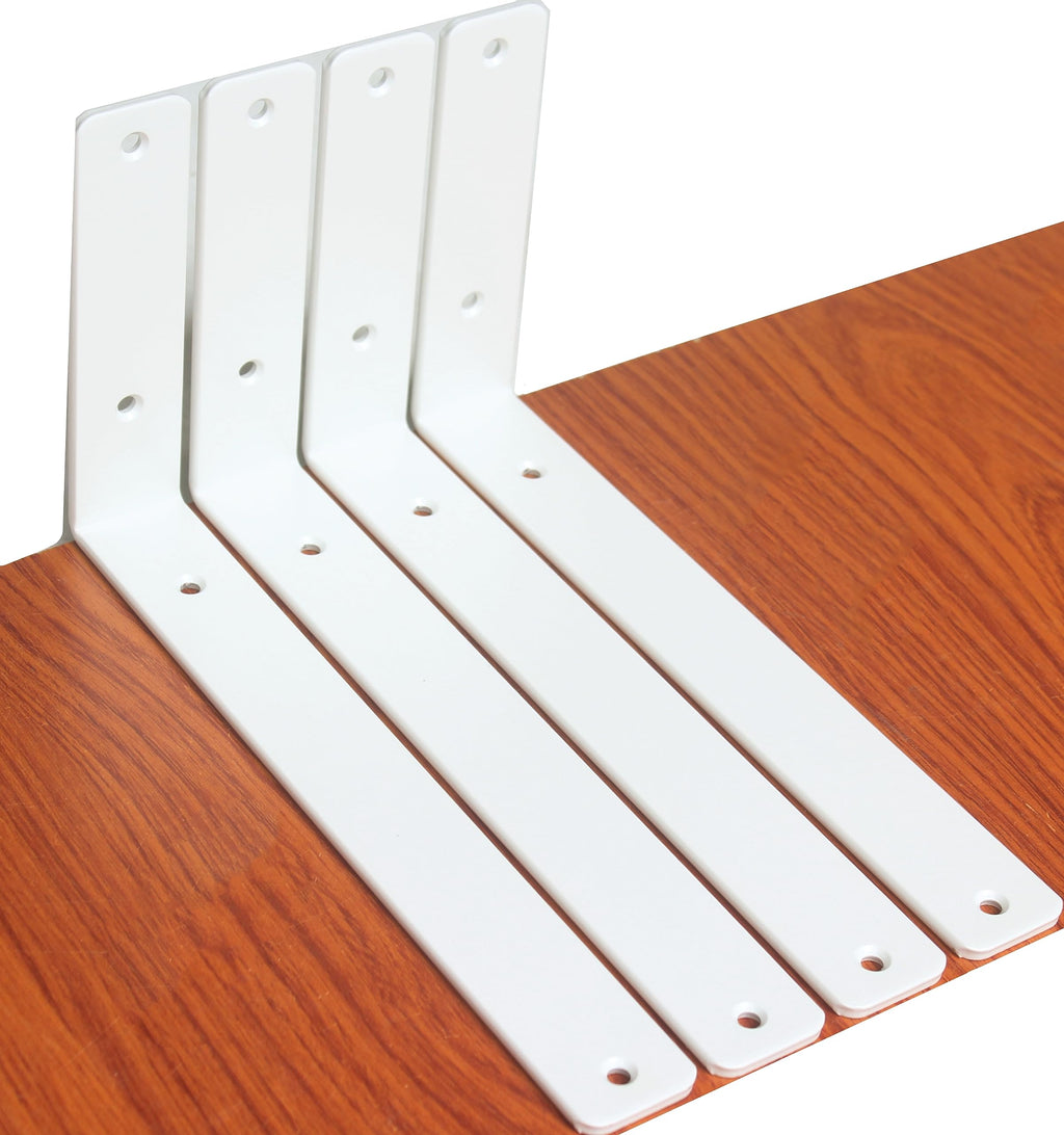 L Shape Metal Shelf Brackets with Screws for Floating Shelves