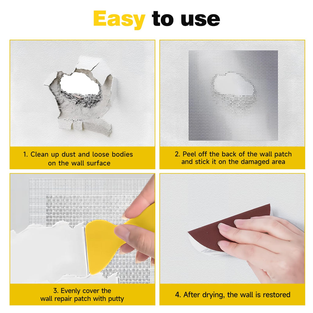 12 Inch Drywall Repair Kit, Wall Repair Patch Kits for Large Holes