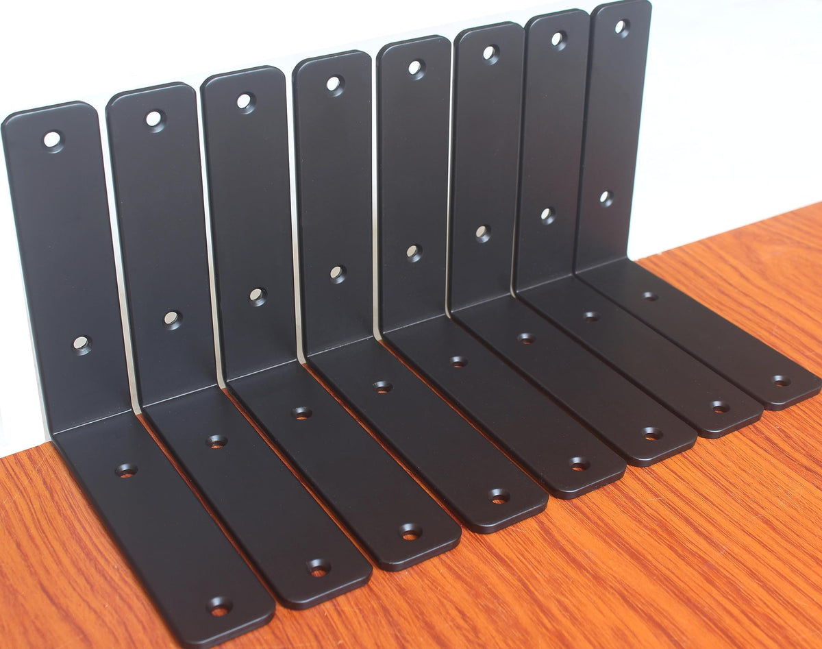 L Shape Metal Shelf Brackets with Screws for Floating Shelves