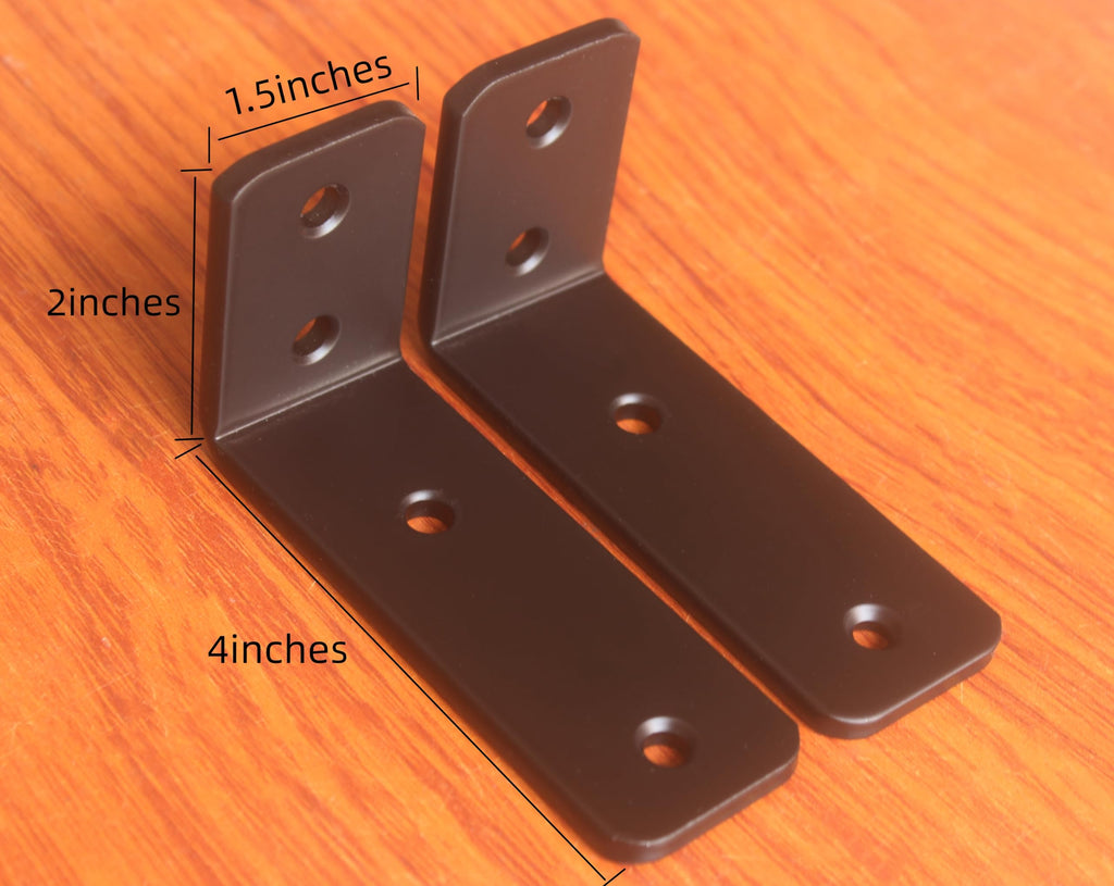 L Shape Metal Shelf Brackets with Screws for Floating Shelves
