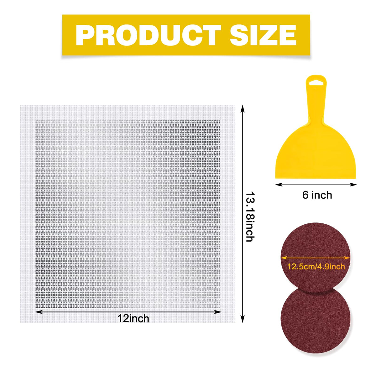 12 Inch Drywall Repair Kit, Wall Repair Patch Kits for Large Holes