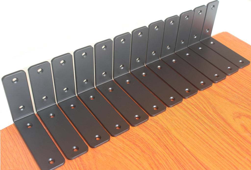 L Shape Metal Shelf Brackets with Screws for Floating Shelves