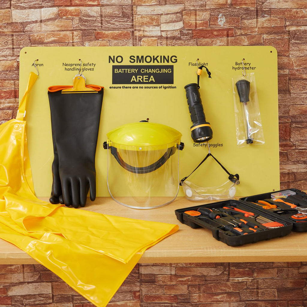 7 Pcs Complete Forklift Battery Protective Handling PPE Kit